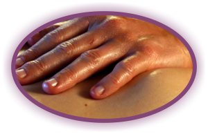Swedish massage oval 300px purple
